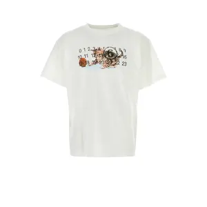 Spring Summer New Design Naughty Kitten Digital Printing Round-Necked Loose Short-Sleeved T Shirt Women Cotton T Shirt