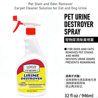 Enzyme détructrice d'urine, éliminateur d'odeurs, détachant pour animaux de compagnie, nettoyant pour l'urine de chat et de chien, efficace sur la lessive, les tapis, produits de nettoyage pour animaux de compagnie