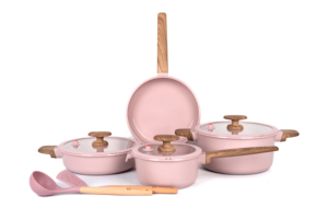 8 cái đúc nhôm lớp phủ gốm cảm ứng dưới Cookware Set cao cấp chảo cho dễ dàng nấu ăn - Product Image 6
