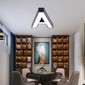 Tùy Chỉnh <span class=keywords><strong>LED</strong></span> Số & Thư Mặt Dây Chuyền Ánh Sáng Trần Cá Nhân Thiết Kế Sáng Tạo Cho Billiard Mahjong & Cờ Tướng Phòng Cho Phòng Khách - Product Image 4