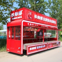 Nouvelle remorque de restauration de type food truck pour la vente de café, chariot de restauration, burgers, frites, glaces, barbecue, bus de restauration mobile