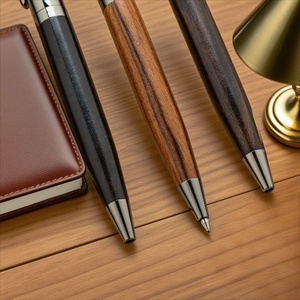 Stylo à bille en métal lourd de luxe Logo personnalisé Haute qualité Bois de rose Bois de santal 1,0 mm Stylos à bille Cadeau Design <span class=keywords><strong>plume</strong></span> - Product Image 3