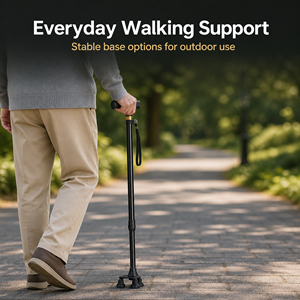 Bastone da Passeggio Multifunzione Telescopico Pieghevole in Lega di Alluminio per Anziani, Escursionismo e Terapia Riabilitativa, Capacità di Carico 250 lb - Product Image 5