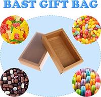 Boîte intérieure de cadeau de papier kraft de Custom350gsm en gros avec la fenêtre de PVC