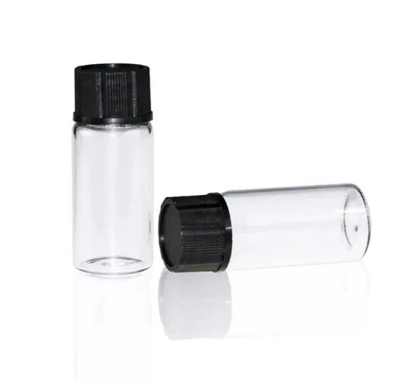 Best Quality Sample Lab Glass Sample Bottle Jars Round Empty Face Eye Cream Lotion Perfume Bottle Packaging Glass Vial