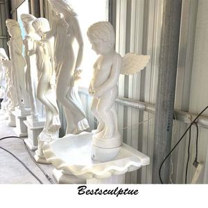 Clásica orinando chico estatua de piedra de la fuente de agua escultura para venta - Product Image 4