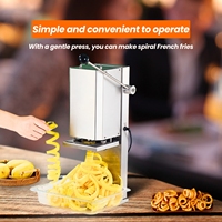 Vente chaude 10.5Kg mandoline trancheuse haute efficacité économie de travail spirale puce coupe-pomme de terre pour la vente en gros