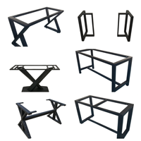 Accessoires de quincaillerie : Piétement de table en fer forgé, design Mid-Century, marque XY, pour hôtels, bars et restaurants occidentaux