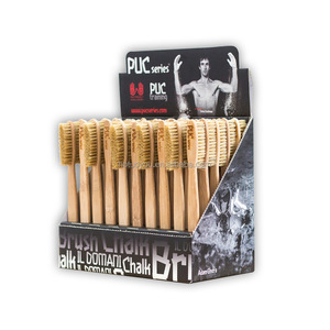 Brosse en bambou pour escalade en bois de hêtre personnalisée en gros emballée dans un sac avec logo personnalisé - Product Image 5