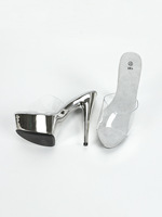 Chaussures d'été tendance, talons hauts de 15 cm, chaussures de pole dance, sandales à plateforme électro-plaquées, sandales sexy pour femmes, pour les boîtes de nuit