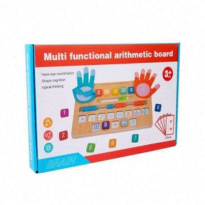 Tablero de Madera Educativo 2 en 1 de Doble Cara para Niños: Conteo con los Dedos y Bloques de Trazado de Números - Product Image 5