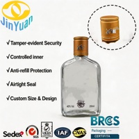 Capuchon en aluminium ROPP de qualité alimentaire 30*35mm avec logo/texte personnalisé en relief/gravure pour whisky, vodka, vin, champagne