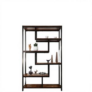 Librería de Panel de Madera Moderna y Colorida de Alta Gama para Sala de Estar con Diseño Plegable y Extensible - Product Image 2