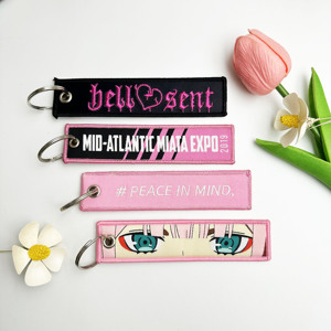 Manufacturer Customized Embroidery Woven Flying Key Chain Premium Keychains - Product Image 5