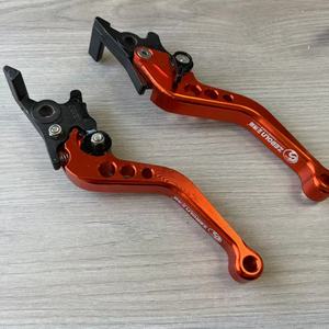 Frein à disque modifié pour moto électrique, levier de frein avec klaxon réglable et tige de traction, composants de vélo électrique - Product Image 4