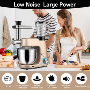 Haushalts 660W Lebensmittel mischer 7L Fleischwolf Entsafter Brot Elektrischer Teig Kneter <span class=keywords><strong>Mixer</strong></span> 5-in-1 Steh mischer - Product Image 6