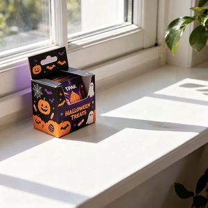 FX Custom Artwork Eco-Friendly Recyclable Creepy Halloween Desktop Cardboard Showcase Box Foldable Paper Counter Stand - Product Image 2