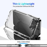 Coque de téléphone portable en acrylique dur Transparent simple pour iPhone 16e 15 14 Plus 13 12 11 Pro Max coque de protection antichoc en TPU