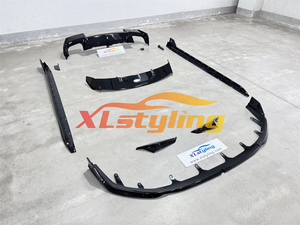 XLstyling - Kit Aerodinámico Negro Brillante de Alta Calidad, Faldones Laterales, Alerón Delantero, Difusor Trasero para <span class=keywords><strong>BMW</strong></span> Serie 1 F70 <span class=keywords><strong>M135</strong></span> MP - Product Image 3