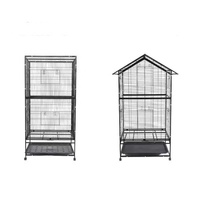 Accessoire pratique pour cage à oiseaux, adapté à l'alimentation et à la reproduction en intérieur et en extérieur, cage à oiseaux double couche, spacieuse et mobile