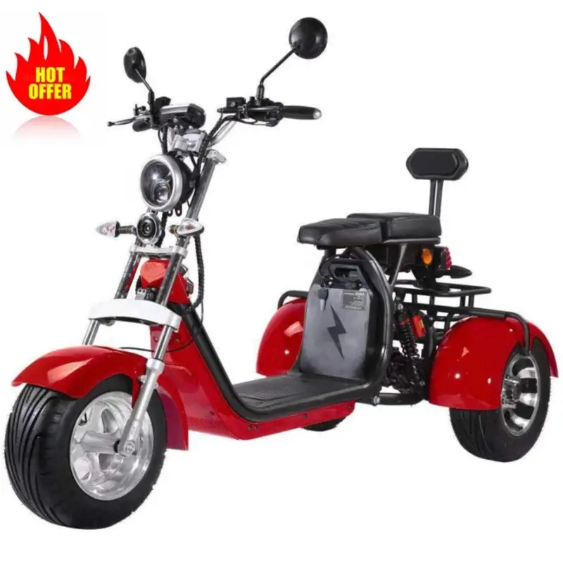 new style Three Wheels Big Tire Adult Tricycle Citycoco 3 Wheel Electric Scooter 60V 2000W Fat citycoco trike