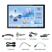 Autoradio Android 13 pouces 2K Qualcomm avec CarPlay sans fil, Android Auto, GPS 360 °   Caméra 4G LTE, lecteur radio audio à démarrage rapide