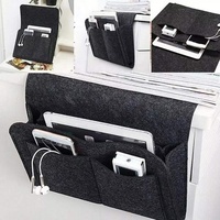 Filz Nachttisch Aufbewahrung tasche Organizer Bett Schreibtisch Tasche Sofa TV Fernbedienung Hängende Caddy Couch Aufbewahrung organisator Bett halter Taschen