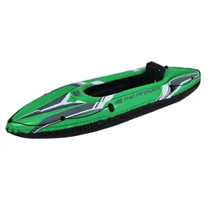 Kayak inflable para adultos, canoa hinchable de PVC con accesorios, 1 persona