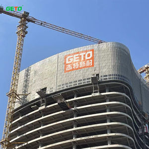 Yüksek katlı elektrikli iskele hava koşullarına dayanıklı çalışma platformları için Modern GETO çelik güvenlik ekranı kendinden tırmanma galvanizli yüzey - Product Image 3