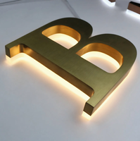 Letras 3D para Rótulos Comerciales, Logotipos para Interiores de Restaurantes, Tiendas, Letreros de Pared, Letras de Acero Inoxidable para Exteriores, Logotipos Metálicos Personalizados