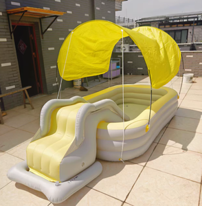 Piscines gonflables avec auvent et pataugeoires pour enfants - Product Image 1