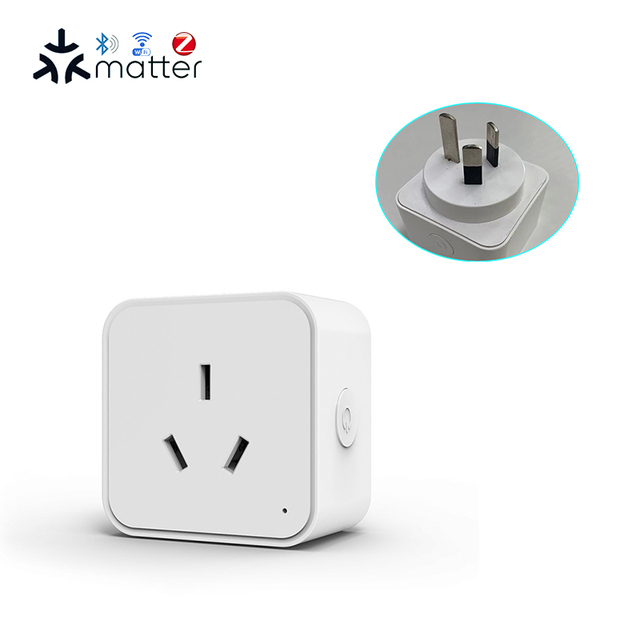BSD62 AU Smart Plug Matter Wi-Fi Mesh with Energy Monitor 16A for ESP32 Esphome Firmware Flash Smart Home System Bar Design