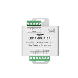 AP-A01 aipin <span class=keywords><strong>RGB</strong></span> <span class=keywords><strong>LED</strong></span> khuếch đại công suất cao 18A DC12/24V 216W/432W tốc độ cao <span class=keywords><strong>LED</strong></span> dải tín hiệu <span class=keywords><strong>Repeater</strong></span> kim loại <span class=keywords><strong>LED</strong></span> khuếch đại công suất - Product Image 1