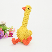 Pas cher Sécurité Durable Tressé Mignon Dents De Nettoyage Chat Chien Chiot Dentition Coton Corde Chew Pet Jouets Carottes