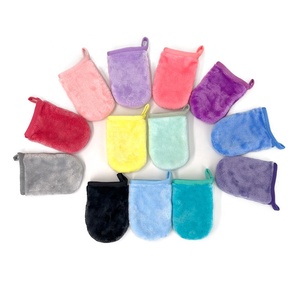 All'ingrosso in microfibra make up guanto <span class=keywords><strong>per</strong></span> il viso guanto <span class=keywords><strong>per</strong></span> il lavaggio del viso riutilizzabile tessuto <span class=keywords><strong>per</strong></span> la fabbrica di vendita di trucco guanto - Product Image 4