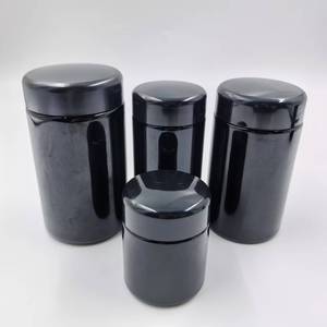 Frascos de Vidrio Violeta Oscuro con Tapa a Prueba de Niños para Flores Secas, Envase de Vidrio - Product Image 4