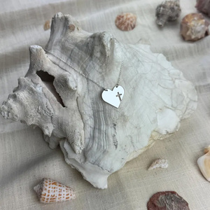 Collana con Ciondolo a Croce Cuore Traforato all'Ingrosso, <span class=keywords><strong>Gioielli</strong></span> Minimalisti Cristiani per Donne, Regalo per Amici e <span class=keywords><strong>Famiglia</strong></span> - Product Image 6