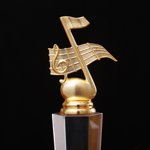 Concours musical personnalisé professionnel <span class=keywords><strong>trophée</strong></span> en verre de cristal plaque de récompenses <span class=keywords><strong>logo</strong></span> gravé - Product Image 4