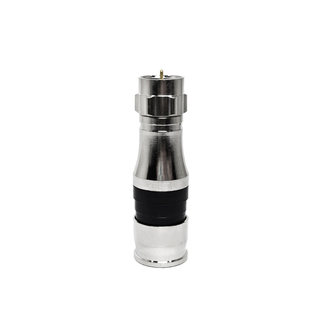 Factory Supply Brass Material F Type Male Plug Compression Connector for RG 11 RG11 Cable RF Coax Coaxial Connectors in Stock