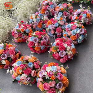 ดอกกุหลาบประดิษฐ์เรียบสีชมพูงานประดิษฐ์ทำด้วยมือปรับแต่งได้ฉากหลังเวทีแต่งงานแบบนุ่มสำหรับกิจกรรมสำหรับงานเลี้ยงวันวาเลนไทน์ - Product Image 4