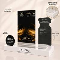 Présentoir de luxe en acrylique transparent multi-grilles pour sérum au collagène, écologique, avec découpe personnalisée, support pour produits de soin de la peau
