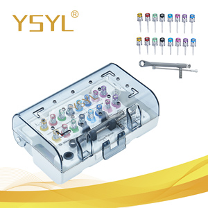 YSYL 135 ° Estuche de Esterilización Autoclavable con Destornilladores, Kit Profesional de Restauración de Implantes Dentales - Product Image 1