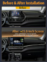 Écran de navigation Android RoadNavi 15,8 pouces pour Toyota Crown Kluger Highlander 2022-2025 Lecteur multimédia CarPlay sans fil GPS