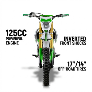 Nouvelle moto tout-terrain professionnelle avec amortisseurs avant inversés, grandes roues de 17/14 pouces, 125cc, 61-80 km/h, motocross pour adultes - Product Image 1
