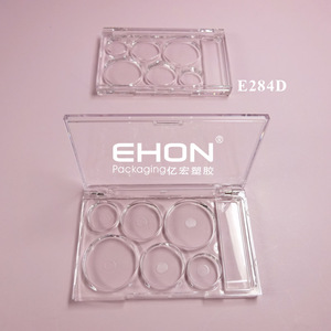 ตลับใส่พาเลทอายแชโดว์รูปดาวสี่เหลี่ยมใสๆ น่ารัก แบบโปร่งใส  สามารถปรับแต่งได้  บรรจุภัณฑ์เครื่องสำอางแบบมัลติโครม น่ารัก แบบเปล่า - Product Image 6