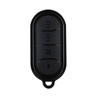 Télécommande universelle sans fil RF 433 MHz à 4 boutons en métal ABS Century Aoke, la plus vendue, pour porte de garage, portée 50 m, piles AAA