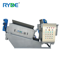 Presse à vis multi-disques pour déshydratation, en acier inoxydable SS304, haute capacité, avec moteur et boîte de vitesses, garantie 1 an pour la déshydratation des boues