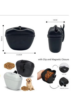 Hot-selling Practical Waterproof Silicone <b>Dog</b> Snack <b>Bag</b> Customized Portable Pet Snack <b>Bag</b> Silicone Training <b>Bag</b> - Product Image 2