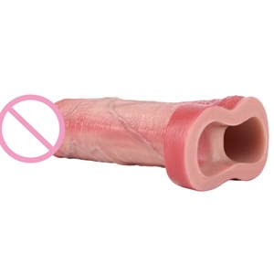 Condón Vibrador Inalámbrico de Silicona Reutilizable SXXY, Funda para Pene con Control Remoto, Realista, Vibrante, Potenciador del Pene, Retrasa la Eyaculación, Juguete Sexual - Product Image 4