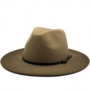 หมวกทรงโคลช์ Indiana Jones รุ่น X1657 ทำจากวัสดุขนสัตว์ สำหรับกิจกรรมกลางแจ้ง ขายส่ง ทาสีแบบไล่เฉดสี พร้อมวัสดุฟางและริบบิ้น - Product Image 3